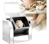 Commercial Dough Mixer, 30-50kg/H Stainless Steel Electric Kitchen Dough Kneading Mixer Machine, Kitchen Food Mixer for Commercial And Family Use, Timing Function 3KG