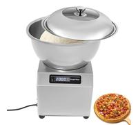 Commercial Dough Mixer 5/8kg, 1800W Electric Spiral Dough Kneading Machine with Timer, Stainless Steel Dough Mixer for Bakery, Pizzeria & Restaurant 8kg