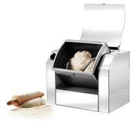 Commercial Dough Mixer Machine, Stainless Steel Dough Blender Kneading Machine with Timer & 90° Tilt Bucket, Heavy Duty Spiral Doughs Flour Mixer for Pasta Pizza Restaurant Bakery(3kg)