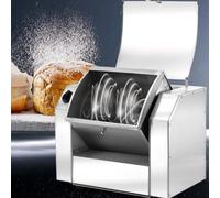 Commercial Dough Mixer, Stainless Steel Pizza Dough Kneading Machine with 90 Degree Tilt, Ideal for Bakeries, Restaurants, and Schools
