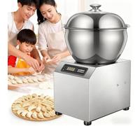 Commercial Dough Mixer with Heating and Fermentation, Stainless Steel, LCD Display, Timer, Kneader for Bakery