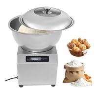 Commercial Dough Mixer with Stainless Steel Bowl, Fully Automatic Kneading Machine, 0-30 Minute Timer, Compact for Mixing and Kneading