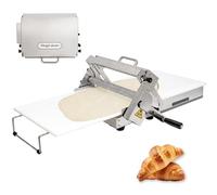 Commercial Dough Roller Sheeter,Sheeter Board Manual Dough Roller Machine,Commercial Foldable Pastry,Stainless Steel,Adjustable Thickness with 1 Boards,for Icing, Marzipan and Puff Pastry (Model 400)