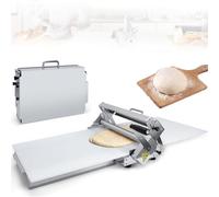 Commercial Dough Sheeter & Laminator - Stainless Steel Roller for Adjustable Thickness - Perfect for Croissants, Pizza Dough, and Pastry Crusts in Bakeries