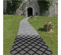Commercial Driveway Stabilization Grids - 2" Thick Gravel Ground Grid Paver for Garden Shed Base Driveway & Patios - Available in 3.3ft to 20ft Sizes (20x20ft)