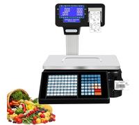 Commercial Dual Display Barcode Label Printing Scale for Accurate Pricing in Food, Meat, Deli, and Fruit Markets