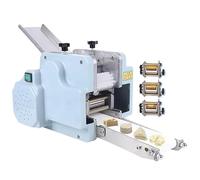 Commercial Dumpling Skin Machine, Electric Dumpling Wrapper Maker, 140W Round Mold Dough Processing Machine with 3 Mold for Wonton Ravioli Pierogi