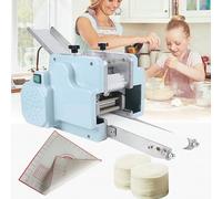 Commercial Dumpling Skin Machine, Electric Dumpling Wrapper Maker,Round Mold Dough Processing Machine with Face Cushion/60pcs/Min (90mm)