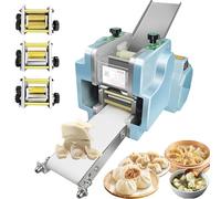 Commercial Dumpling Skin Machine140W Electric Dumpling Skin Maker with 3 Molds 60pcs/MinStainless Steel Automatic Mold Dough ProcessingDough Sheeter for Restaurants Spring Roll/Ravioli
