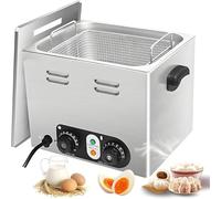 Commercial Egg Boiler 2600w, Stainless Steel Cooker With Mesh Basket, 45 Pcs Large Capacity Electric Poached Maker, Temperature Control & Timer Poacher Pan Restaurant For Restaurants Perfect Eggs