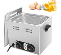 Commercial Egg Boiler with Mesh Basket for Even Heating, Perfect for Soft-Boiled and Half-Boiled Eggs