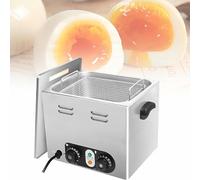 Commercial Egg Boiler with Mesh Basket, Large Capacity, Temperature Control & Timer for Restaurant Use