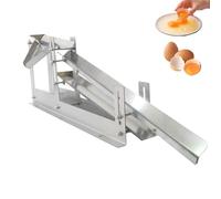 Commercial Egg Separator 304 Stainless Steel Egg White Yolk Separation Machine 500-800 Eggs/h Adjustable Height and Separation Gap for Pastry Shops Dessert Shops Bakeries