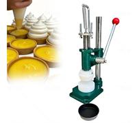 Commercial Egg Tart Mold Machine, Non-stick Dough Press Tool for Tart, Pie Shells, Pudding Cups, Cookie Crusts, Heavy Duty Cast Iron with Lever Handle for Bakery