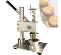 Commercial Egg Tart Press Machine & Tart Shell Maker, Heavy Duty Manual Dough Press Tool with Stable Base for Consistent Tarts, Food Grade Stainless Steel, Easy to Clean