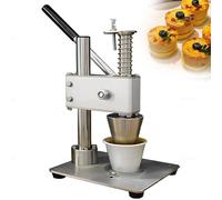 Commercial Egg Tart Press Machine & Tart Shell Maker, Heavy Duty Manual Dough Press Tool with Stable Base for Consistent Tarts, Food Grade Stainless Steel, Easy to Clean
