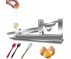 Commercial Egg White Separator, No-spill Egg Yolk Separator, Stainless Steel Quick Egg Separator Protein Separator, Adjustable Sliding Height, Drip-free Design, Egg Liquid Filter,for Home Kitchen
