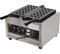 Commercial Electric Bubble Waffle Ball Skewer Maker,Double-Sided Heating,Nonstick Stainless Steel,50-300°c Temperature regulation