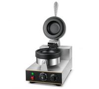 Commercial Electric Burger Waffle Maker, 1300W Non-Stick Press with Double-Sided Heating, 50-300°C Temperature Control and 5-Minute Timer
