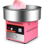 Commercial Electric Candy Floss Machine - Stainless Steel Cotton Candy Sugar Maker with Storage Drawer (1000W, 230V) Pink