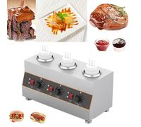 Commercial Electric Cheese Sauce Warmer, Adjustable Temperature 30-85°C, 2 Heating Methods for Even Heating, Ideal for Chocolate, Caramel, and Jam