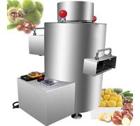 Commercial Electric Chestnut Peeler, Shelling,Small Size 0.5-2.5kg/time,12 Blades, Speed Control, Stainless Steel, No Damage to Chestnuts, for Home/Commercial Use(12V)