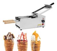 Commercial Electric Chimney Cake Oven with 2 Baking Rollers, 1500W Toaster, 50-300°C Bread Roll Grill Maker for Restaurant Home Kitchen