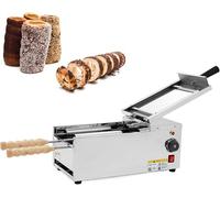 Commercial Electric Chimney Cake Oven with 2 Pcs Roller, Hungarian Cake Pop Roller Machine, Ice Cream Cone Grill Maker, for Restaurant Home Kitchen Snack Bar~/
