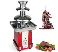 Commercial Electric Chocolate Fondue, 3 Tier Chocolate Fountain Machine,Knob Control, Party Dipping and Sharing Machine, Chocolate Waterfall, Easy to Assemble, for Cheese