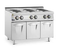 Commercial Electric Cooker - 15.6 kW - 6 plates - base cabinet - Royal Catering RCEC-120/700C6B