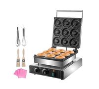 Commercial Electric Donut Maker,Professional 9cm Donuts Making Machine Circle Rings Double-Sided Heating Gaufriers