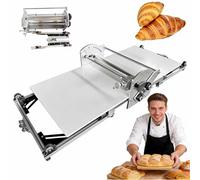 Commercial Electric Dough Sheeter, Stainless Steel Automatic Puff Pastry Sheeter, 2-30mm Thickness & Folding, 5 kg Capacity, 450 mm Width for Bakeries