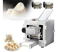 Commercial Electric Dumpling Maker 140W Automatic Dumpling Wrappers Press with Dumpling Wrapper Mold+Noodle Mold 50-60pcs/MinDough Sheeter for Restaurants Spring Roll/Pierogi/Ravioli Use