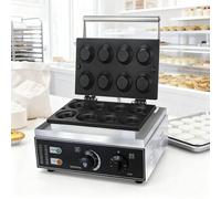 Commercial Electric Egg Tart Crust Making Machine,Mini 8pcs Egg Tart Shell Pie Crust Pressing Machine,Non-Stick Waffle Iron for hotel, bar,Restaurants