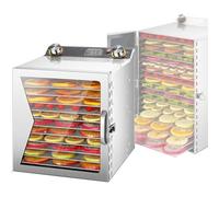 Commercial Electric Food Dehydrator - 12 Layer Stainless Steel Freeze Dryer with 12H Timer & 30-90℃ Temperature Control for Jerky, Fruits, Herbs, Veggies & Dog Treats