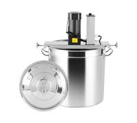 Commercial Electric Food Mixer,Automatic Stirrer for Cooking, Stainless Steel Pot Stirrer with 4-Blade Mixing Scraper,for Soup, Chili Sauce, Beverage, Jam & Porridge, One-Touch Operation(40L)