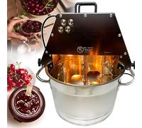 Commercial Electric Food Stirrer Pot, Automatic Mixer with Double Paddle & Fan for Sauce Jam Mixing