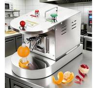 Commercial Electric Fruit Peeling Machine,Full Automatic Stainless Steel Peeler for Lemon and Orange,Adjustable Height and Thickness,Easy to Operate,for Restaurant Kitchen