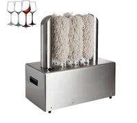 Commercial Electric Glass Polishing Machine with Multiple Cloth Heads for Wineries, Bars, and Restaurants