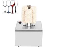 Commercial Electric Glass Polishing Machine with Multiple Cloth Heads for Wineries, Bars, and Restaurants