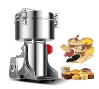 Commercial Electric Grain Grinder Mill Powder Machine 2000G, 4100W Dry Cereals Pulverizer with Accessories, 270°Swing Herb Spice Pepper Grinder for Herbs/Nut/Coffee/Rice