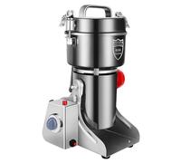 Commercial Electric Grain Mill Grinder, High-Speed Stainless Steel Pulverizer for Cereals, Dry Grains, Coffee, Corn, and Pepper - 1000g Capacity