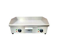 Commercial Electric Griddle 60cm, Stainless Flat Top Grill Restaurant Cafe | 60cm cooking surface, adjustable temperature control, stainless steel construction, ideal for cafes, restaurants, hotels