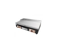Commercial Electric Griddle Hotplate 73 cm - Flat Grill with Dual Thermostats, Fat Drain Drawer, Copper Heating, UK Plug