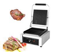 Commercial Electric Griddle - Large Stainless Steel Hot Plate | Heavy Duty Countertop Grill with Adjustable Temp | Restaurant & Home BBQ | Nonstick Surface | Model (813)
