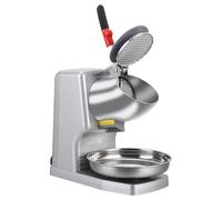 Commercial Electric Ice Crusher, 300W Snow Cone Maker, Heavy Duty Ice Shaver with Stainless Steel Blades, Splash Proof Design for Bars, Restaurants, Cafes & Home
