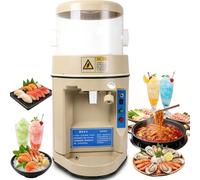Commercial Electric Ice Crusher Machine, 440W Powerful, 6kg Large Capacity Ice Bucket, Auto Reverse Anti-Jam, Snow Cone Maker with Adjustable Texture Knob for Kitchen