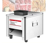Commercial Electric Meat Cutter, Adjustable Thickness for Slicing Shredding Dicing, Perfect for Chicken Fish Beef Processing