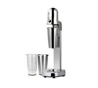 Commercial Electric Milkshake Maker, Stainless Steel Milk Shake Machine Single-Head/Twin-Head Milkshake Shaking Machine Cocktail Tea Drink Mixer Smoothie Malt Blender,Sin,Single Silver-Single head