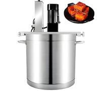 Commercial Electric Mixer Machine Stainless Steel Sauce Stirrer Frying Machine, Automatic Food Mixer Pot, 4 Blade Stirring Scraper, for Jam Sauce Cooking Agitator Blender,25L